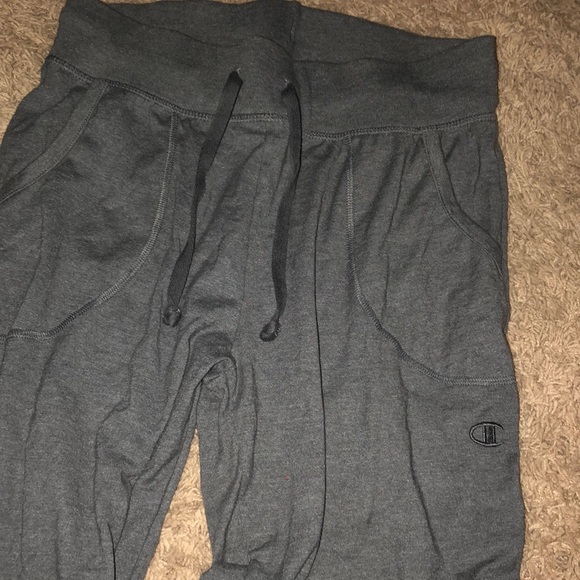 gray champion joggers